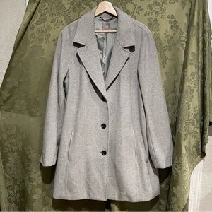 J. Jill Women’s Classic Gray Pea Coat Size XL
